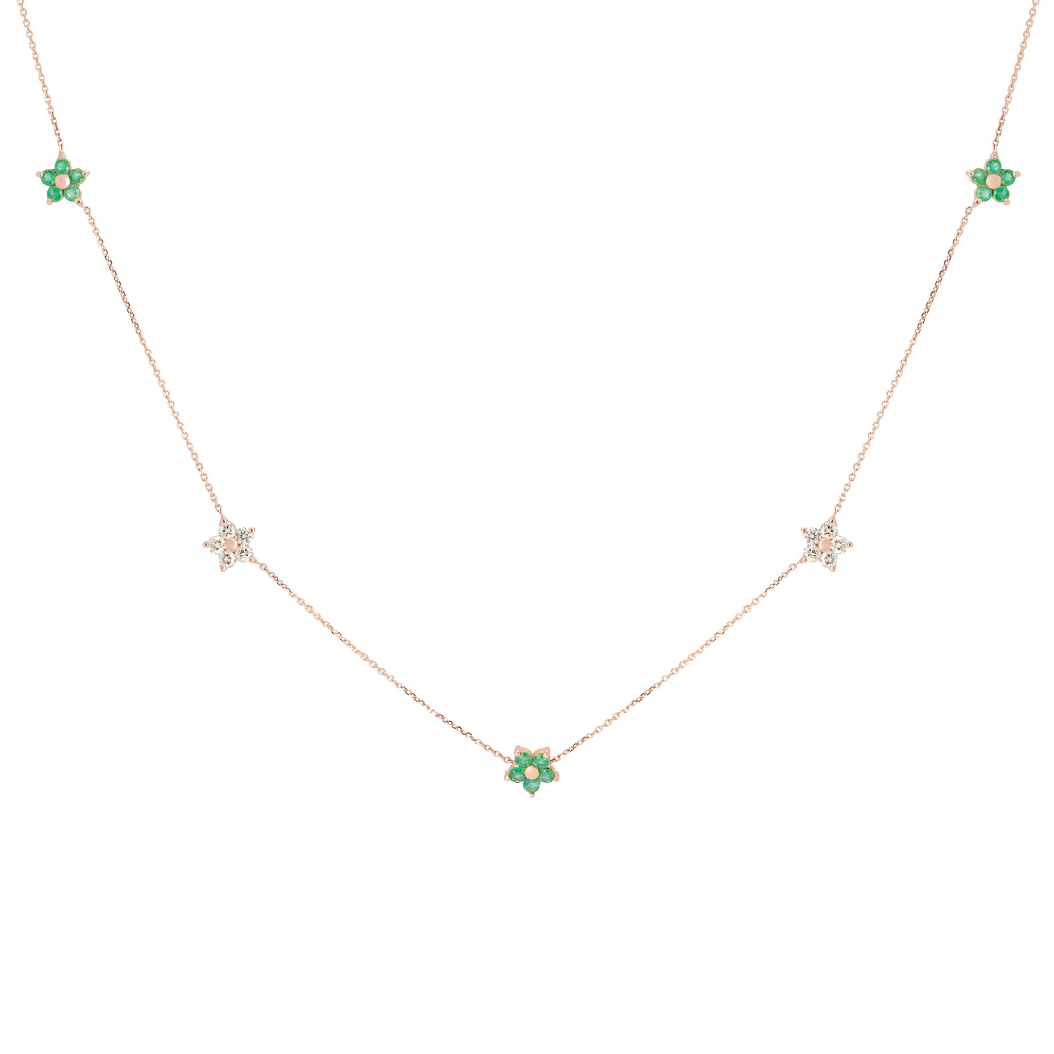 פרחי הקסם - שרשרת חמישה פרחים נוצצים